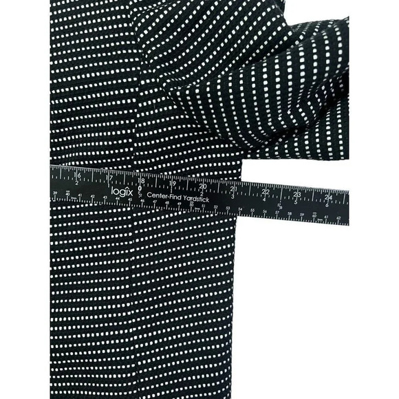 Talbots Jacket Swing Coat Sz 16 Black White Polka Dot Short Career Office - Picture 9 of 10